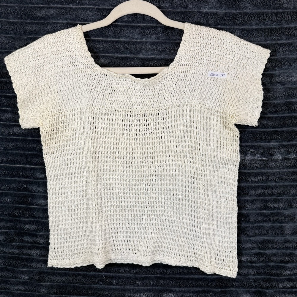 Crochet Handmade Women Cap Sleeve Top 2025 coquette, cottage core, Coastal‎